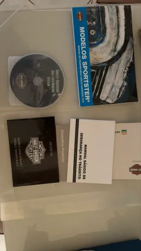 Kit Manual do Proprietário Harley Sportster 2016 + DVD ABS e Assistência