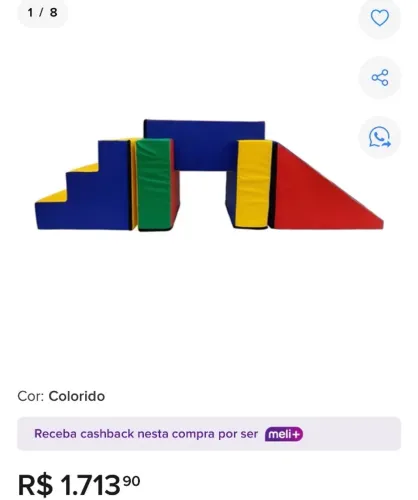 Playground Espumado 5 Peças  Circuito Infantil