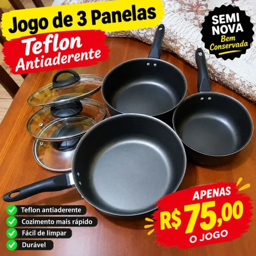 Panelas Teflon antiaderente 