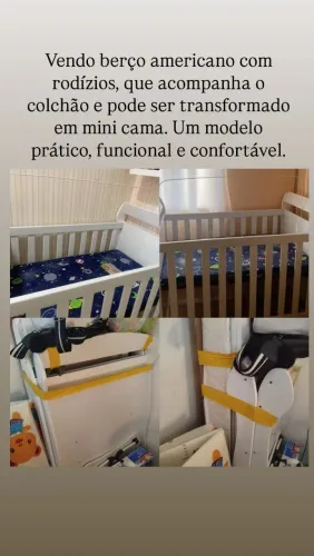 ? BERÇO AMERICANO 3 EM 1 À VENDA
