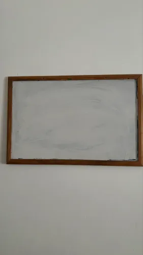 Lousa quadro escolar, borda em madeira 