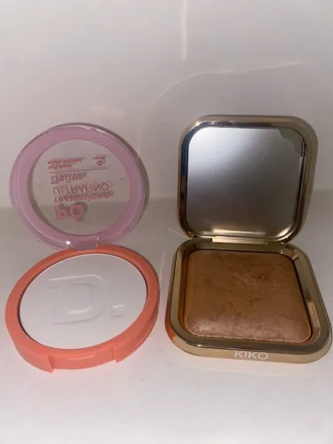 Kit bronzer Kiko Milano e pó translúcido Dailus