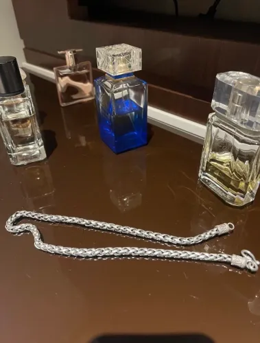 Corrente de prata bali trançada 925