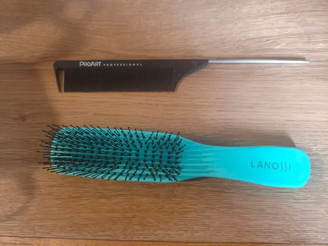 Escova Lanossi + Pente ProArt Profissional | Pouco uso