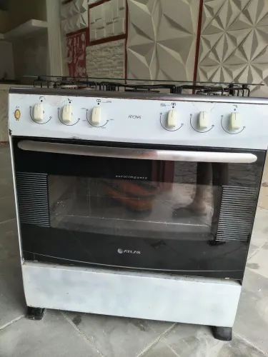 Fogão Atlas 5 bocas mesa inox