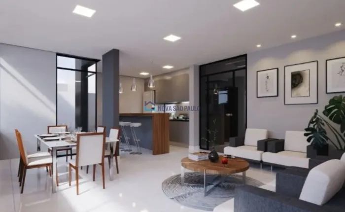 Apartamento à venda em Santo André, 2 dormitórios, 1 vaga, 45m², varanda gourmet.
