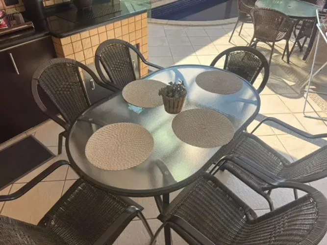 Mesa Varanda Gourmet vidro