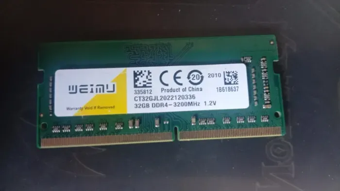 Memória Ram 32gb Ddr4 3200mhz Notebook - Weimu