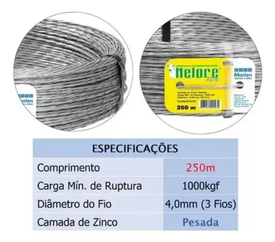 Arame farpado 100m R$ 99,90 avista