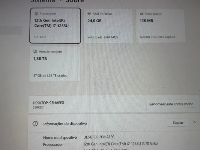 Vendo Galaxy Book2 i7 12 Ger
