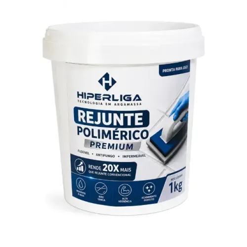 Rejunte Polimérico Premium Hiperliga Pronta P/ Uso Várias Cores 1kg