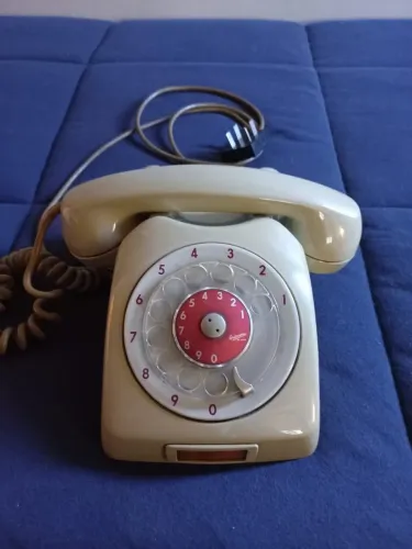 Telefone de mesa, tecnologia disco - ERICSSON Déc 70 - FUNCIONANDO!