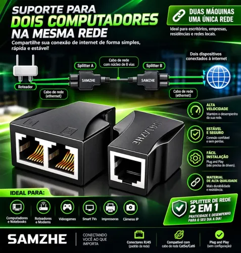 Suporte para Dois Computadores na Rede Novo Promoção