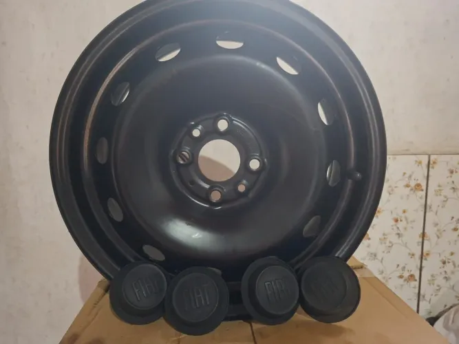 Jogo de roda ferro aro 15 original fiat strada