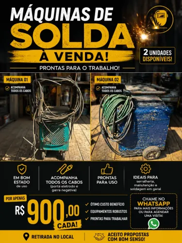 Vendo essas máquinas de solda cada uma 900