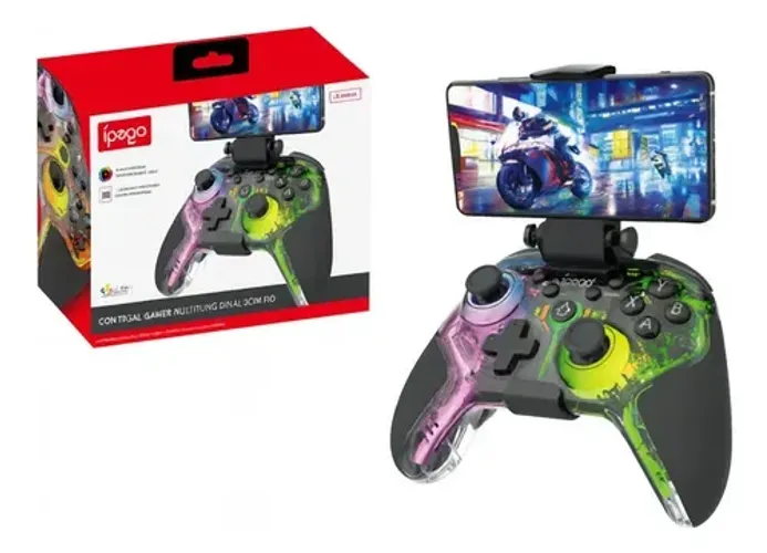 Controle Sem Fio Bluetooth Joystick Para Ps4 Pc Celular Ios