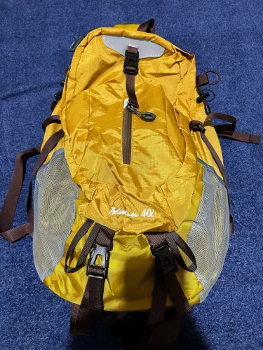Mochila cargueira 40L impermeável para trilhas, acampamentos