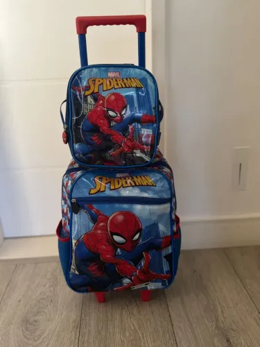 Mochila com Lancheira Bagaggio Homem aranha