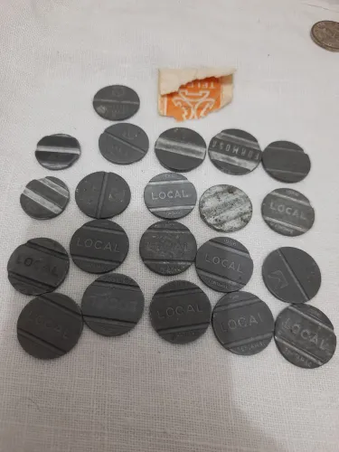 Fichas de telefone antigas 