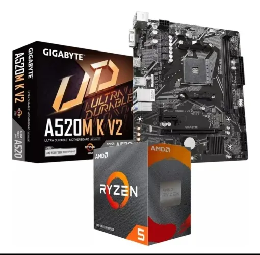 Kit placa mãe e processador