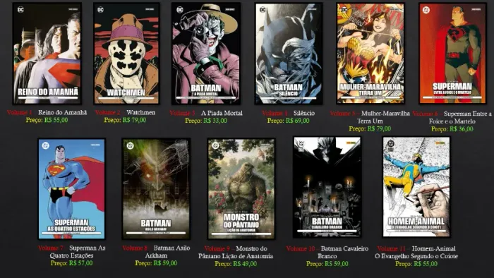 Coleção DC de Bolso Completa 11 Volumes - Junto com Desconto ou Separado (Novo e Lacrado)
