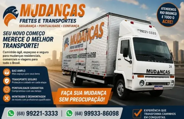 Faça seu orçamento de mudanças