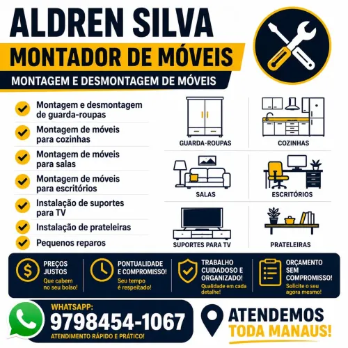 Montagem e Desmontagem de Móveis em Manaus | WhatsApp *