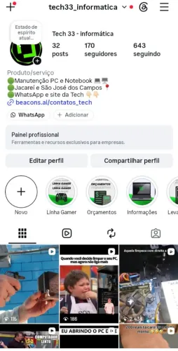 MANUTENÇÃO PC E NOTEBOOK - TECH 33