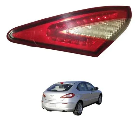 Lanterna Tampa Traseira Direita Chery Cielo 2012 A 2015 Direito/passageiro Vermelho