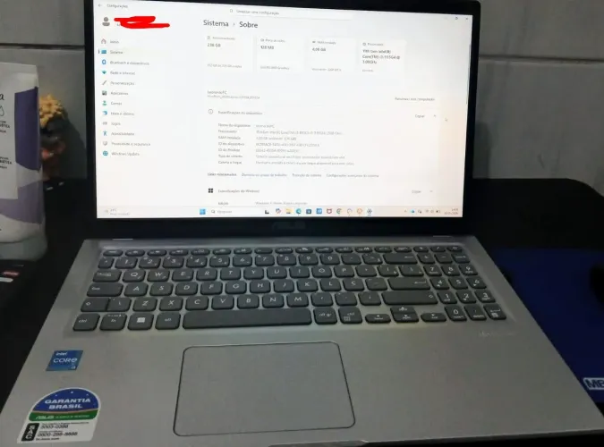 Notebook ASUS VivoBook - Intel Core i3 11ª Geração