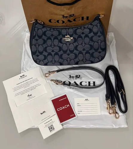 Bolsa Coach teri chambray shoulder