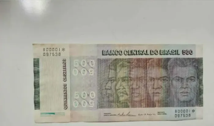 Cédula das Raças/Etnias 500 Cruzeiros 1970 (Reposição série B) SOBERBA