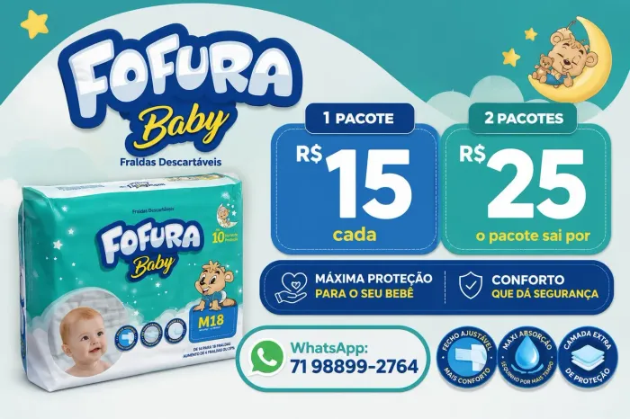 Fraldas ( Fardo por 150$)