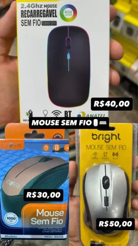 Mouse Sem Fio - Vários Modelos