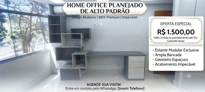 Home Office Planejado de Alto Padrão!