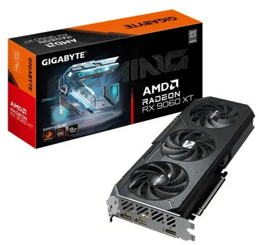 Placa De Video Gigabyte Rx 9060 Xt Gaming Oc 8gb Gddr6
