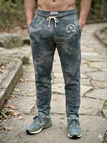 Calça Abercrombie Moletom Camuflado Original - Tam. M