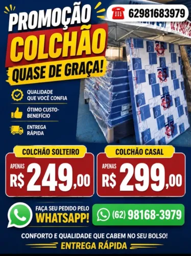 Cama de solteiro colchão