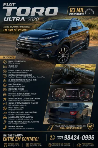 Fiat Toro Ultra 2.0 16V 4X4 Diesel AUT 2020