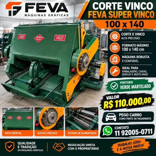 Corte vinco feva 100 x 140 super vinco 