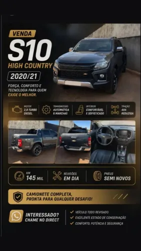 Chevrolet S10 P-up H.country 2.8 4X4 CD Dies.aut. 2021