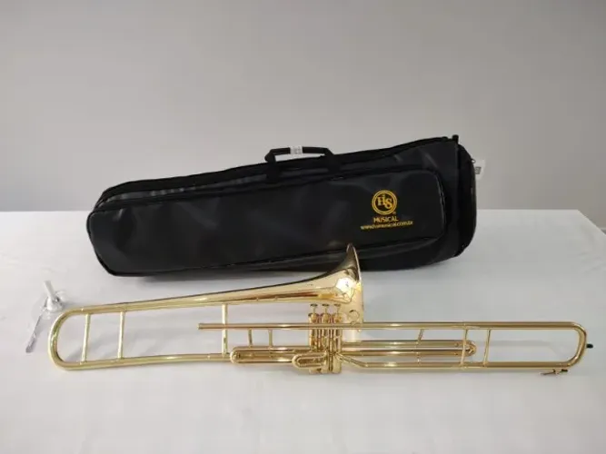 Trombone Longo HS Musical S760 Sib Laqueado - Novo R$7.200