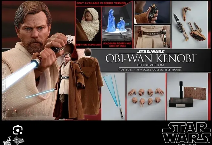 Hot toys Obi Wan Kenobi deluxe episódio 3 star Wars Ben Kenobi Revenge of sith vingança
