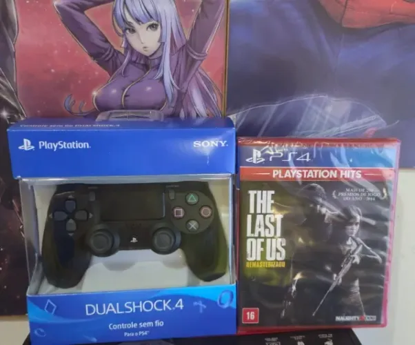 controle ps4 original lacrado e the last of us ps4 novo lacrado