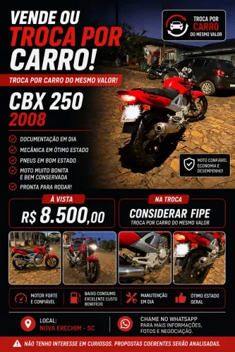 Vendo ou Troco Moto - Aceito Carro na Troca