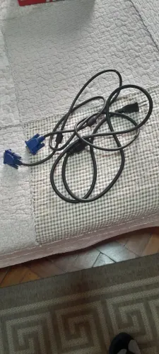 Cabo de munitor vga + cabo de força 