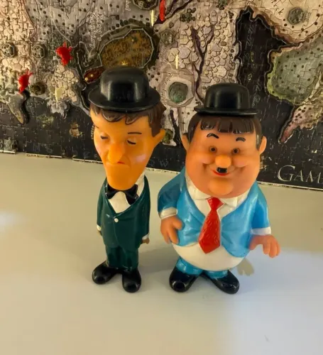Boneco de Vinil Gordo e o Magro Anos 70