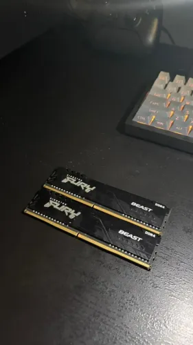 Memória Kingston Fury Beast 8GB, 3200MHz, DDR4, CL16, Preto