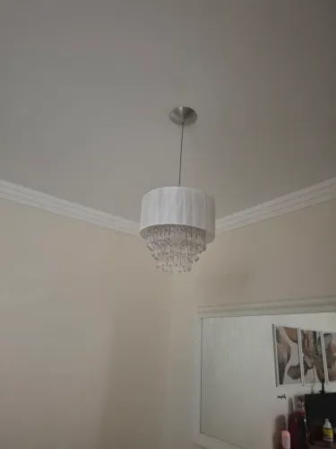 Vendo lustre grande lustre pequeno e abajur de cristal