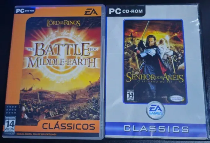 Jogos e capas na caixa